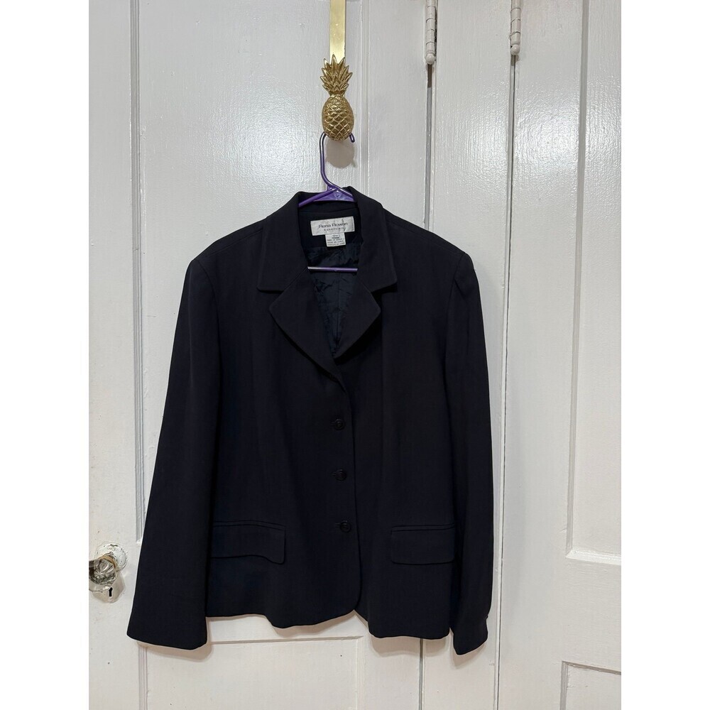 Rena Rowan essentials women’s size 18 W black blouse blazer